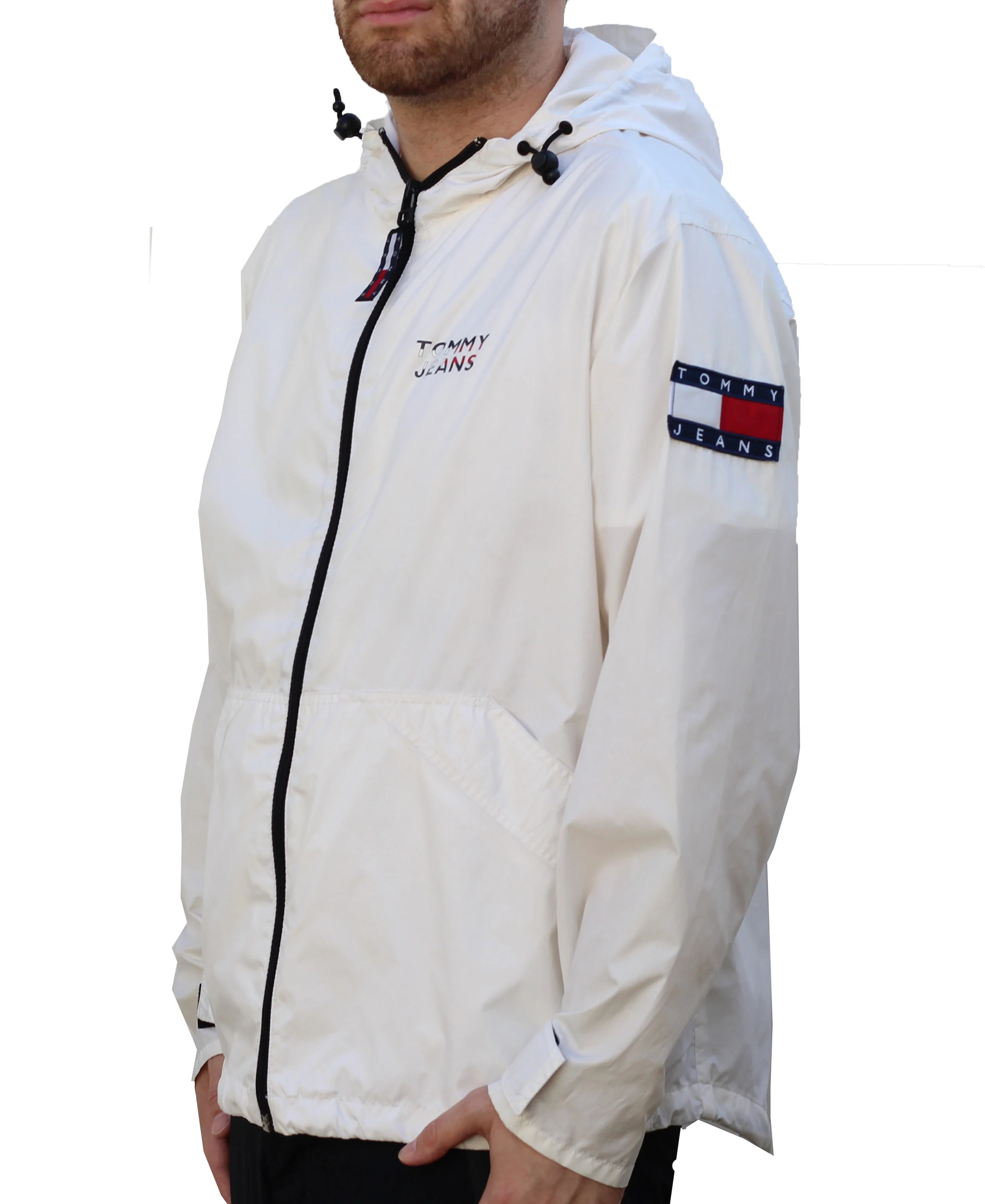 Tommy hilfiger white windbreaker new arrivals
